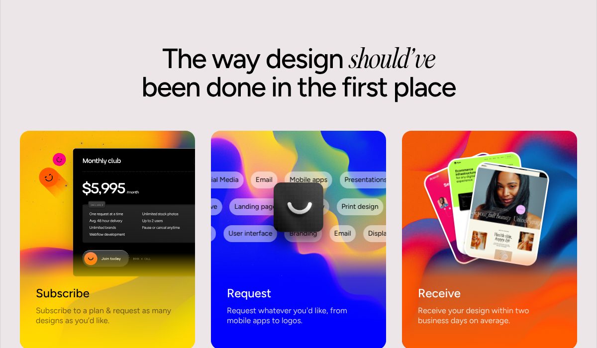 How the work goes, on the Designjoy website