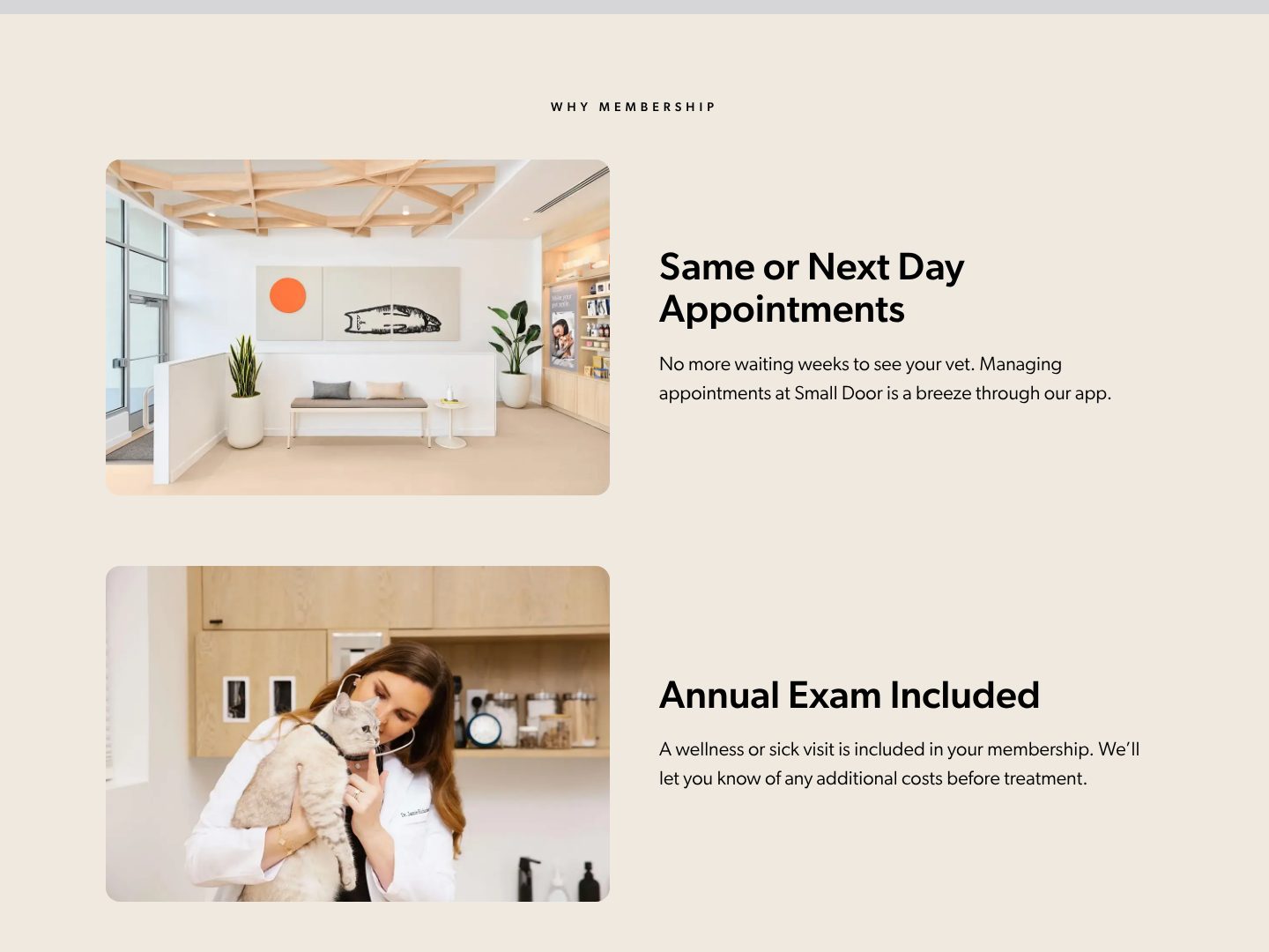 Promises that remove the hassle, on the Small Door website